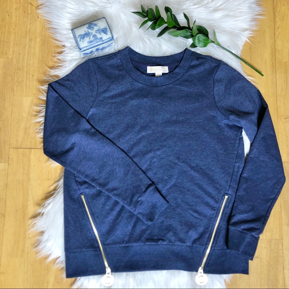 Michael Kors || True Blue Zipper Sweatshirt